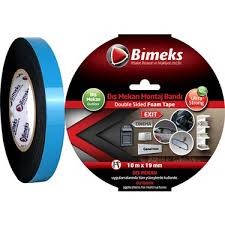 Çift Taraflı Köpük Montaj Bandı 19mmx2mt