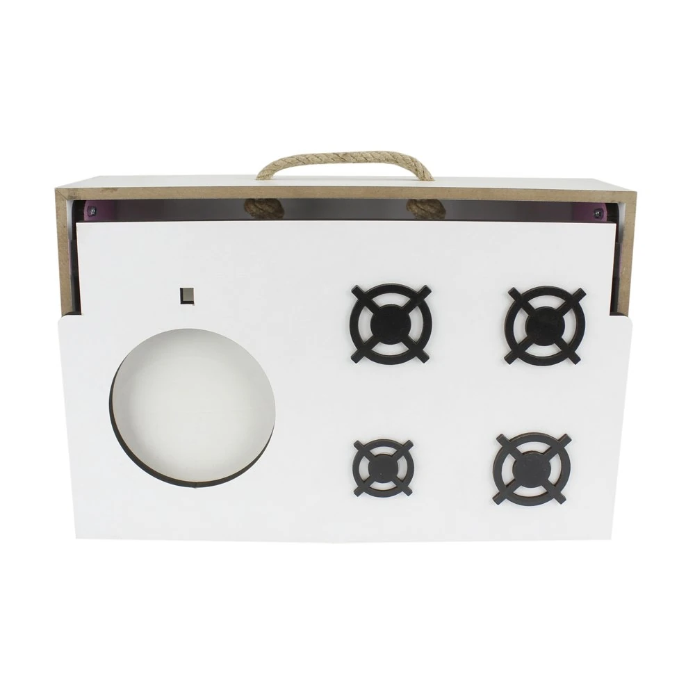 Ahşap Çocuk Masaüstü Mutfağı Eşyalı 39*29*25cm