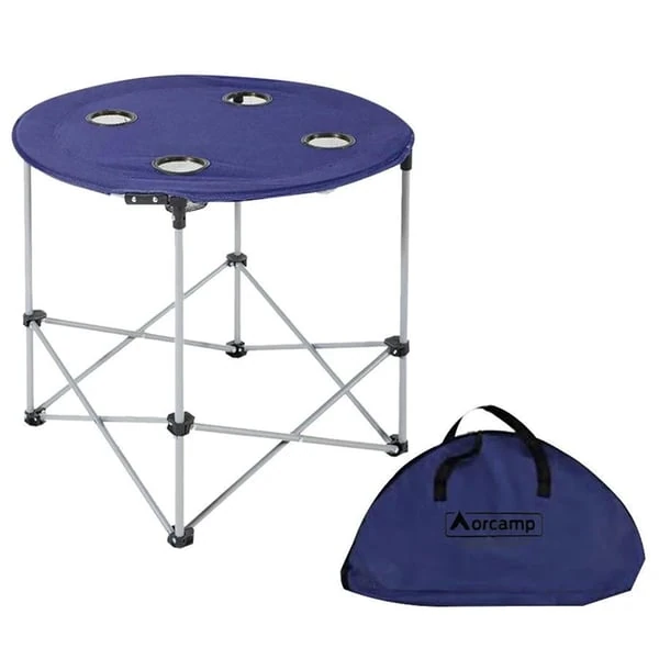 Kamp Masası Bardaklıklı Çantalı 72cm Lacivert