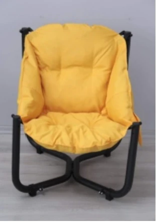 Lüks Sandalye Elit  Sarı 76*91*97cm