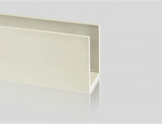 U Köşe Profili Beyaz PVC 6 Metre