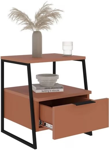 Komodin Pal  Çekmeceli Tarçın 50*45*40cm