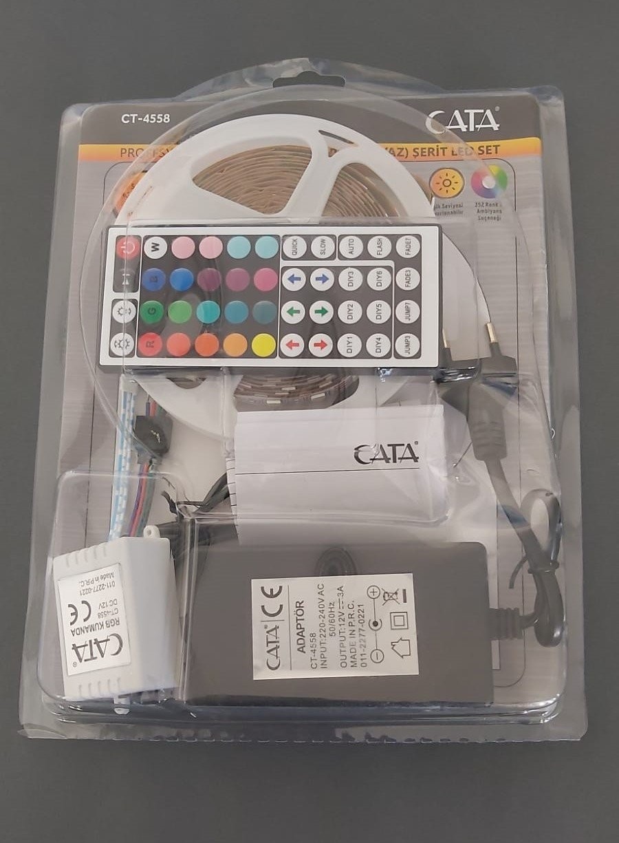 CATA Rgb Serit Led Seti-5mt Rgb Led+Trafo