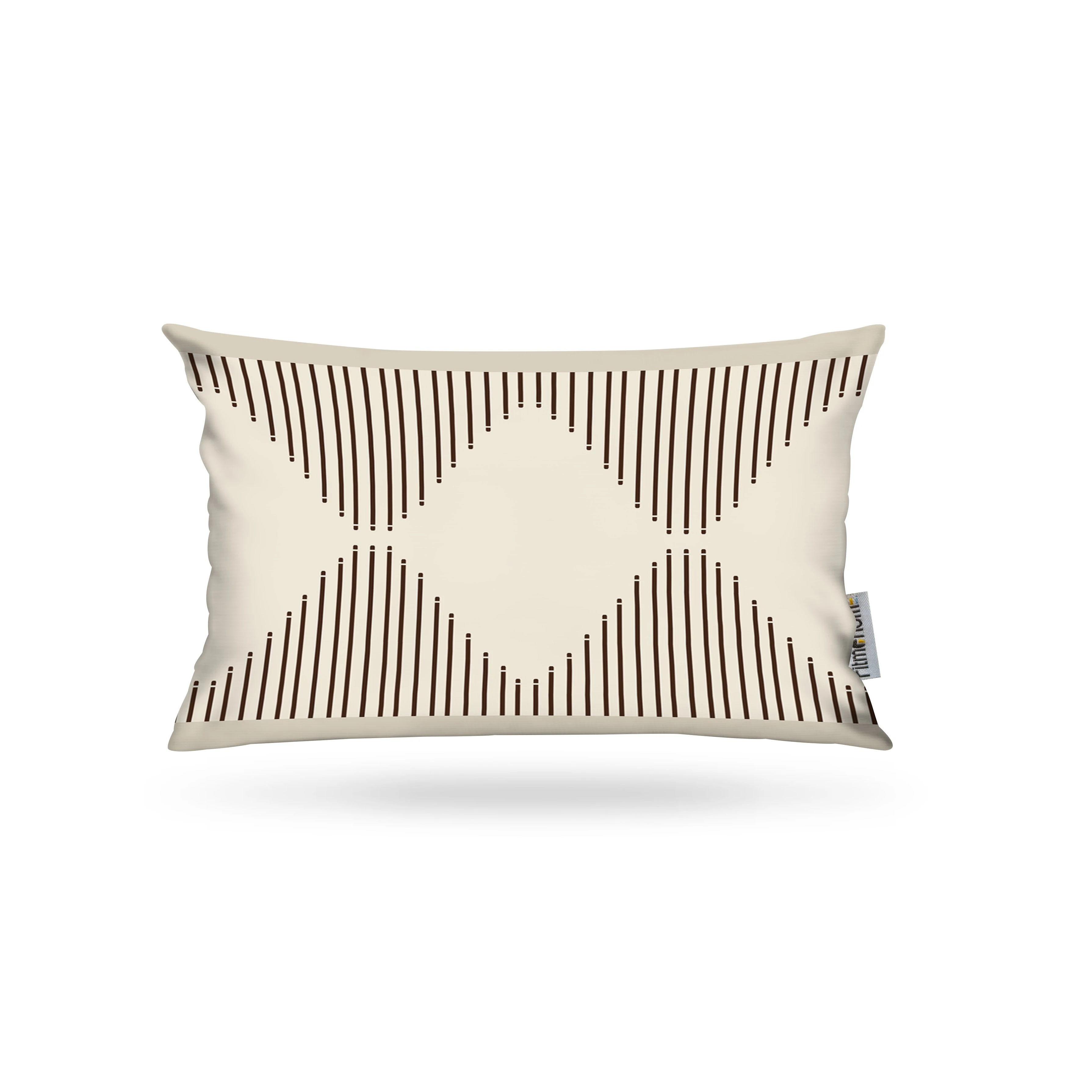 Kırlent Kılıfı İsk. Etn Desen Krem-Gri 35x50cm