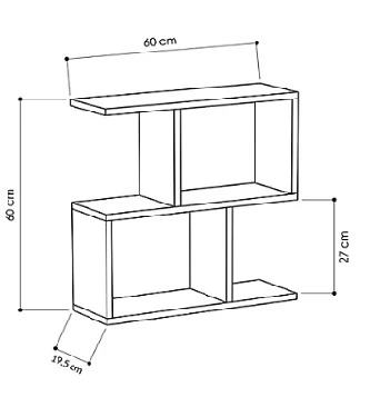 Yan Sehpa Homenıa Bendir 60*60*20cm