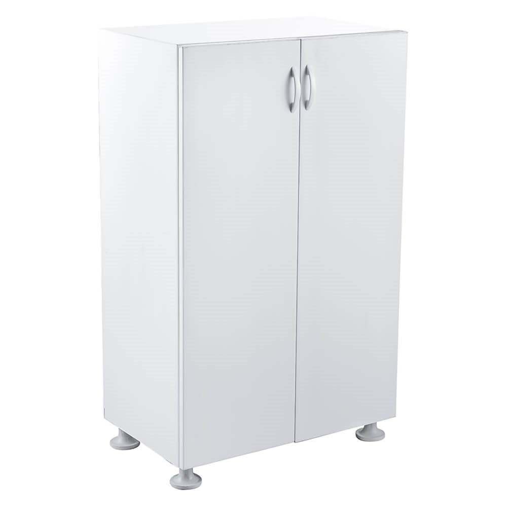 Ayakkabılık Akasya PVC  2 Kapaklı Beyaz 100x60x38c