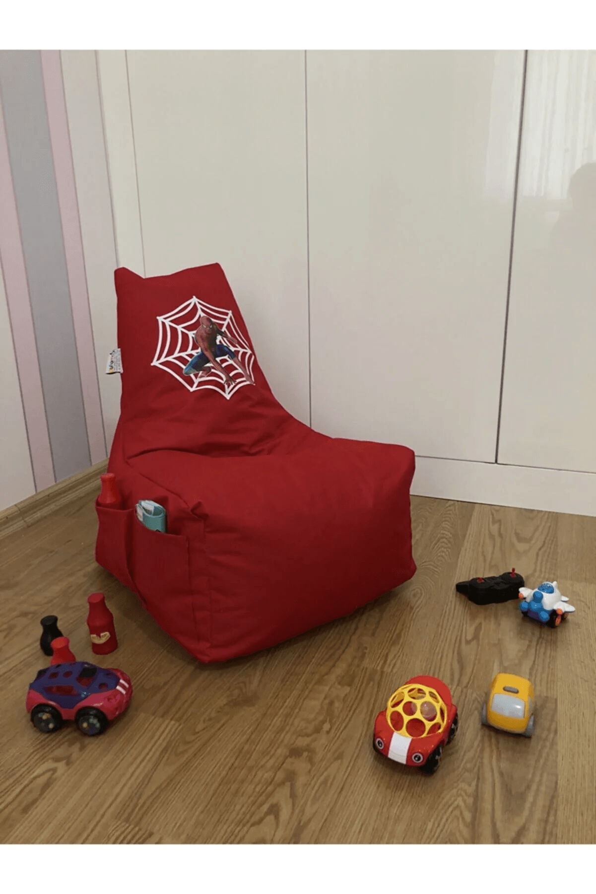 Armut Koltuk Spiderman Kırmızı