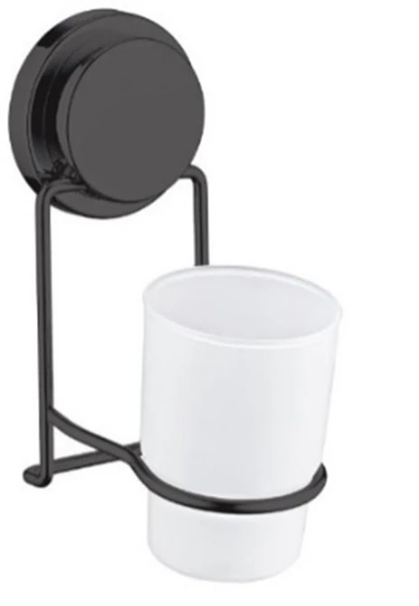 Diş Fırçalık Yapışkanlı Siyah MagicFix