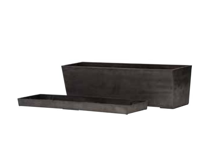 Nova Vita Saksı Pencere Önü Siyah Çap 50cm