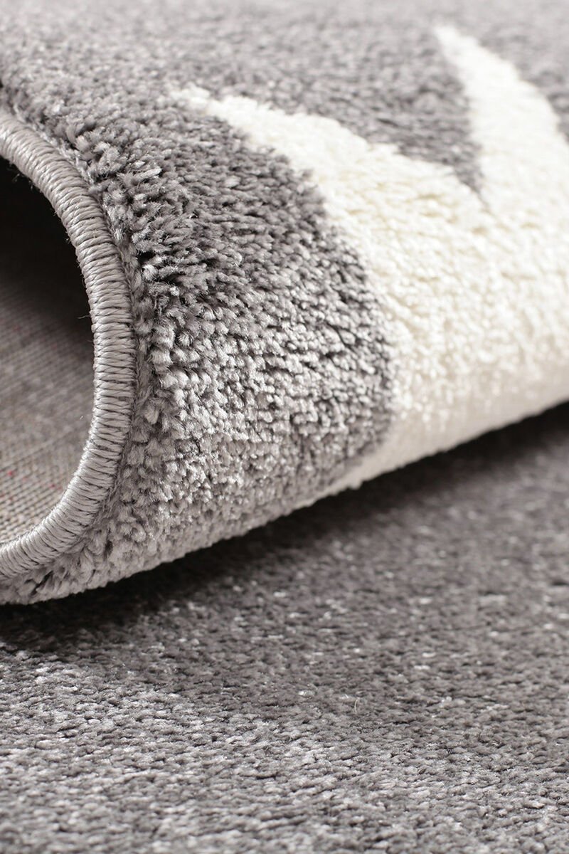 Çocuk Odası Halısı Gri Yıldızlı  80x150cm