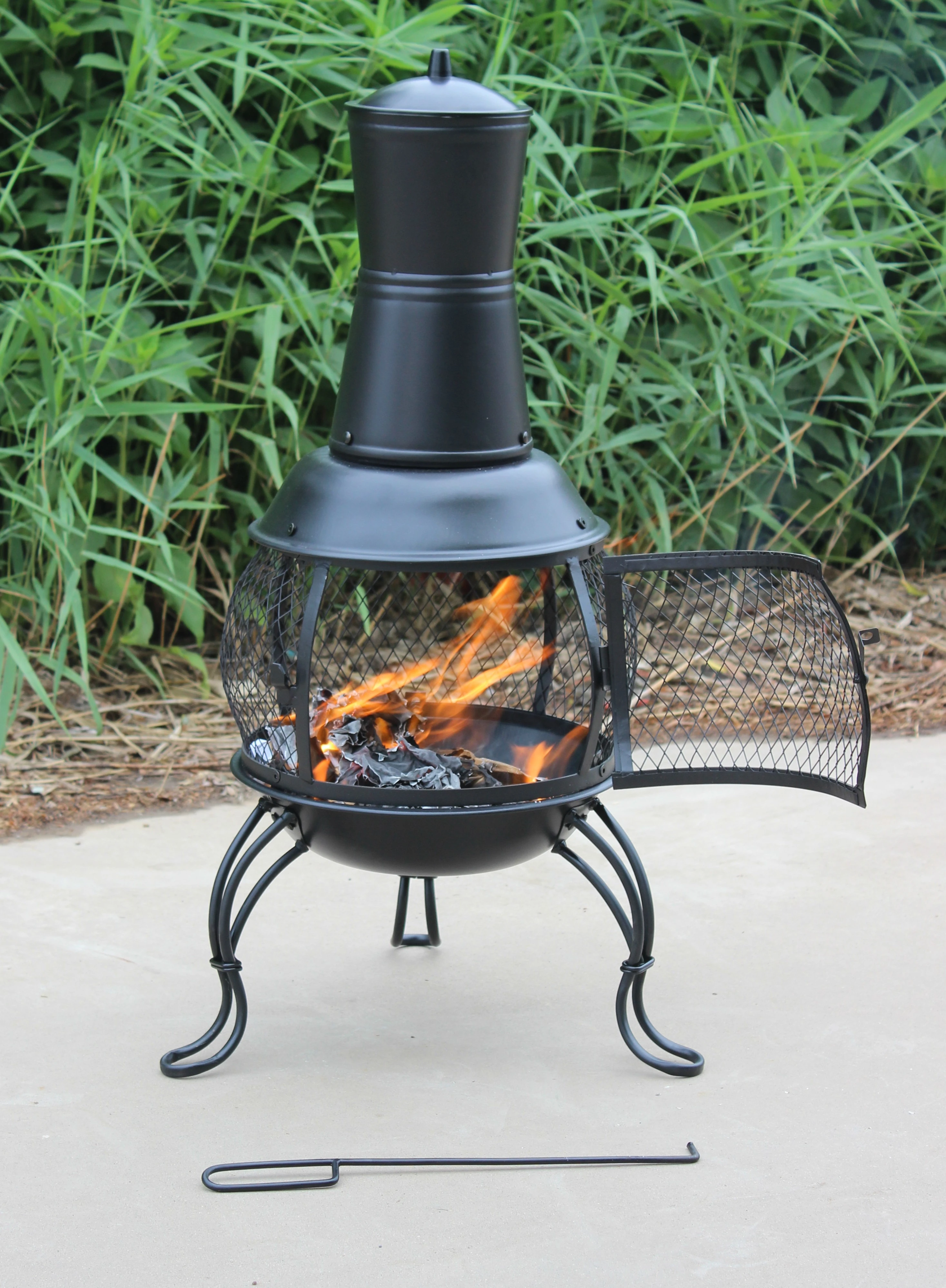 Bahçe Şöminesi Minoris Çap 38cm Y107cm