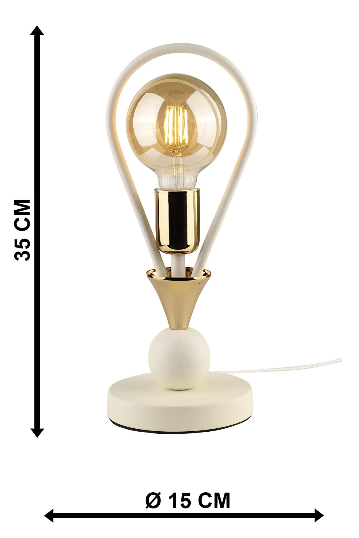 Masa Lambası Fırtına Beyaz