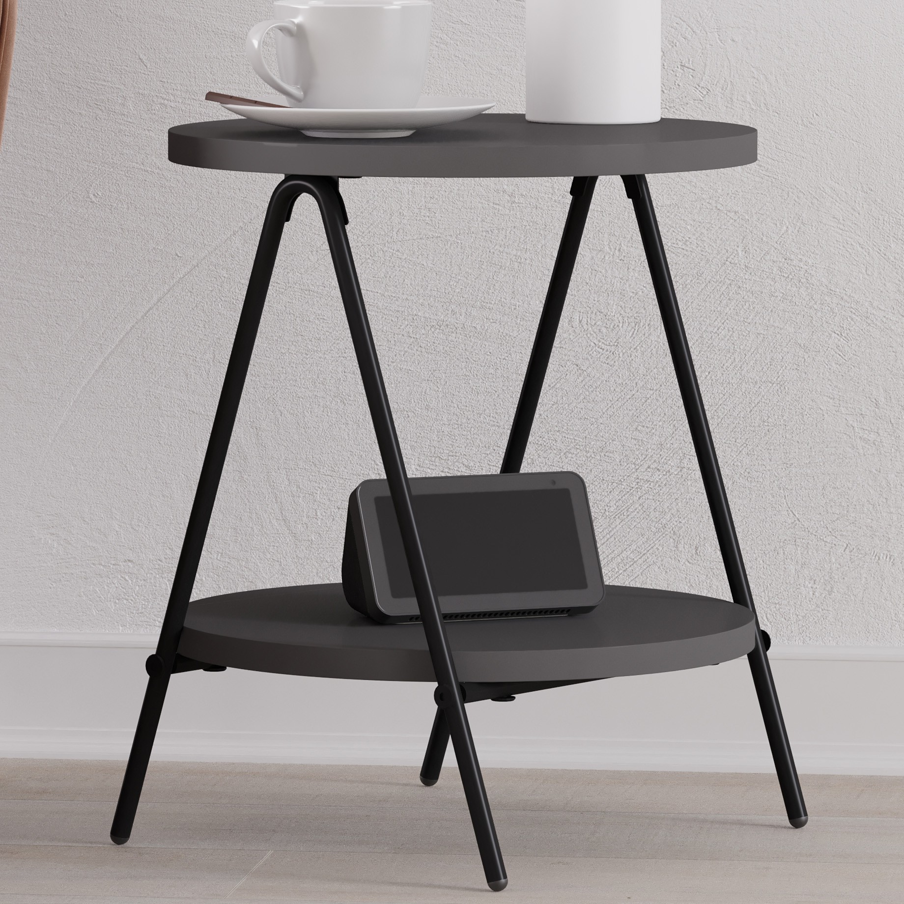 Yan Sehpa Essel Antrasit 42*35cm