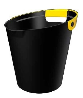 ÇÖP KOVASI Q-BUCKET BLACK BLACK-YELLOW 10 L