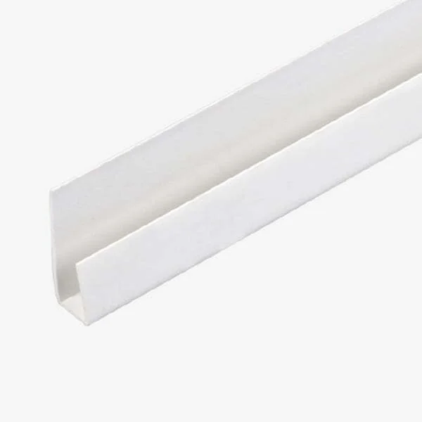 U Köşe Profili Beyaz PVC 6 Metre