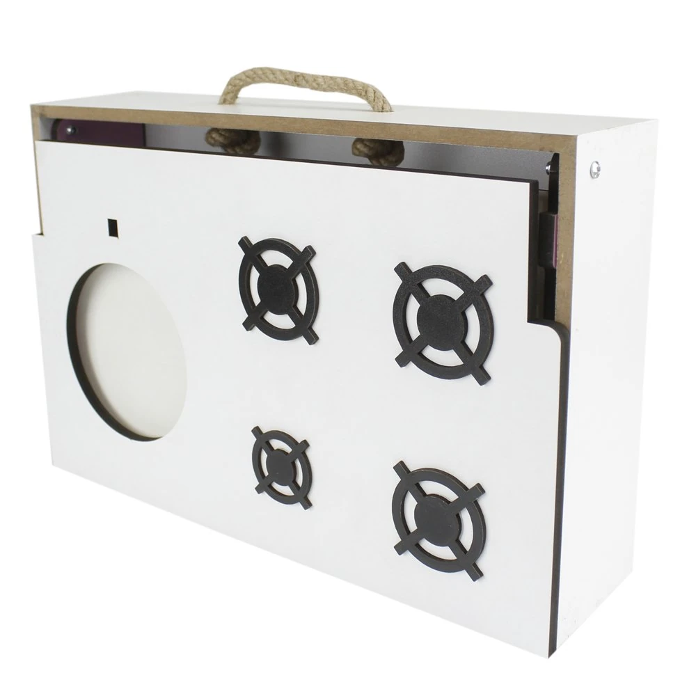 Ahşap Çocuk Masaüstü Mutfağı Eşyalı 39*29*25cm