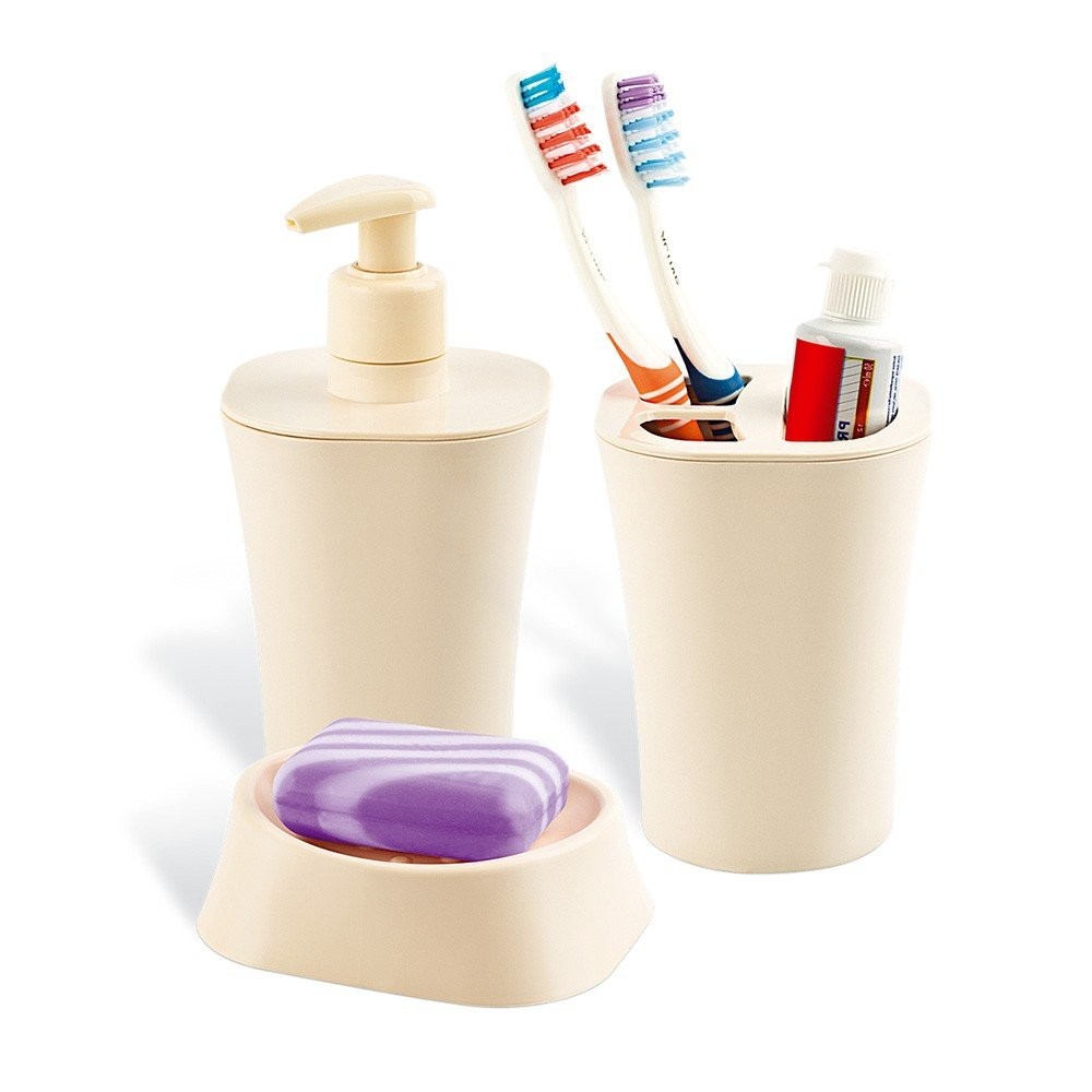 Papillon Banyo Seti 3lü Krem