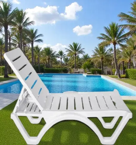 Sunbed Armless Efes White