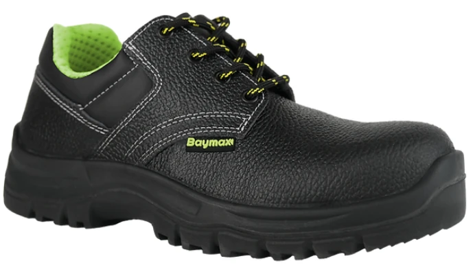 Baymax Silver S-02 Deri Bağcıklı İş Güvenlik Ayakkabısı S2 40 Numara