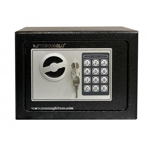 Elektronik Şifreli Çelik Para Kasası 17*17*23cm
