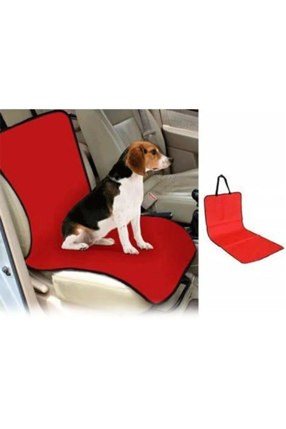 Evcil Hayvan Tekli Araç Koltuk Koruma Örtüsü Krmzı