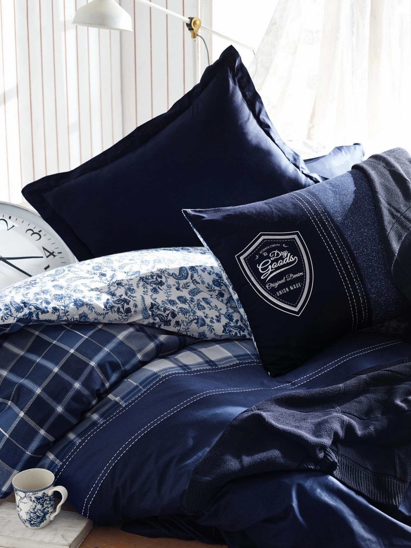 Nevresim Takımı C.Box Masculine Lacivert TekKişili