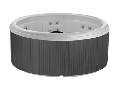 Aptos Arctic White Shell With Charcoal+Round Cover