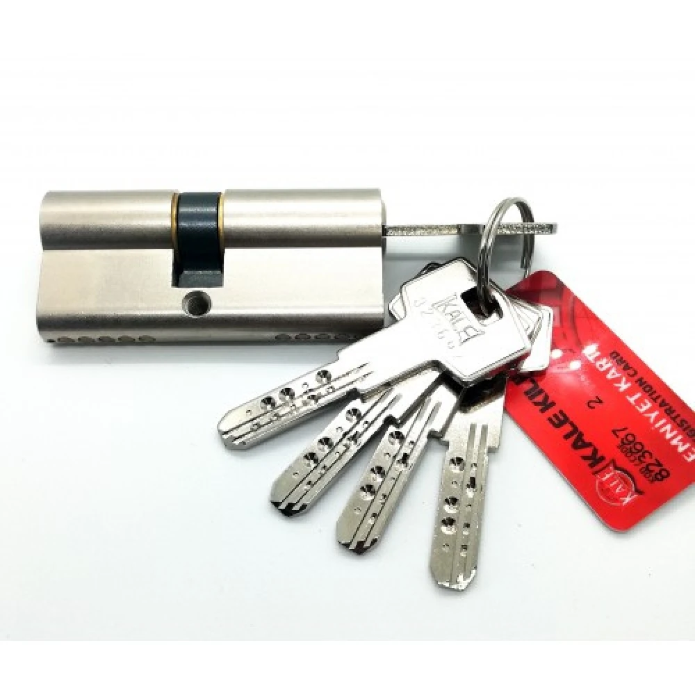 Silindir Bilyalı Çelik Pimli 68mm Kartlı Saten Nikel