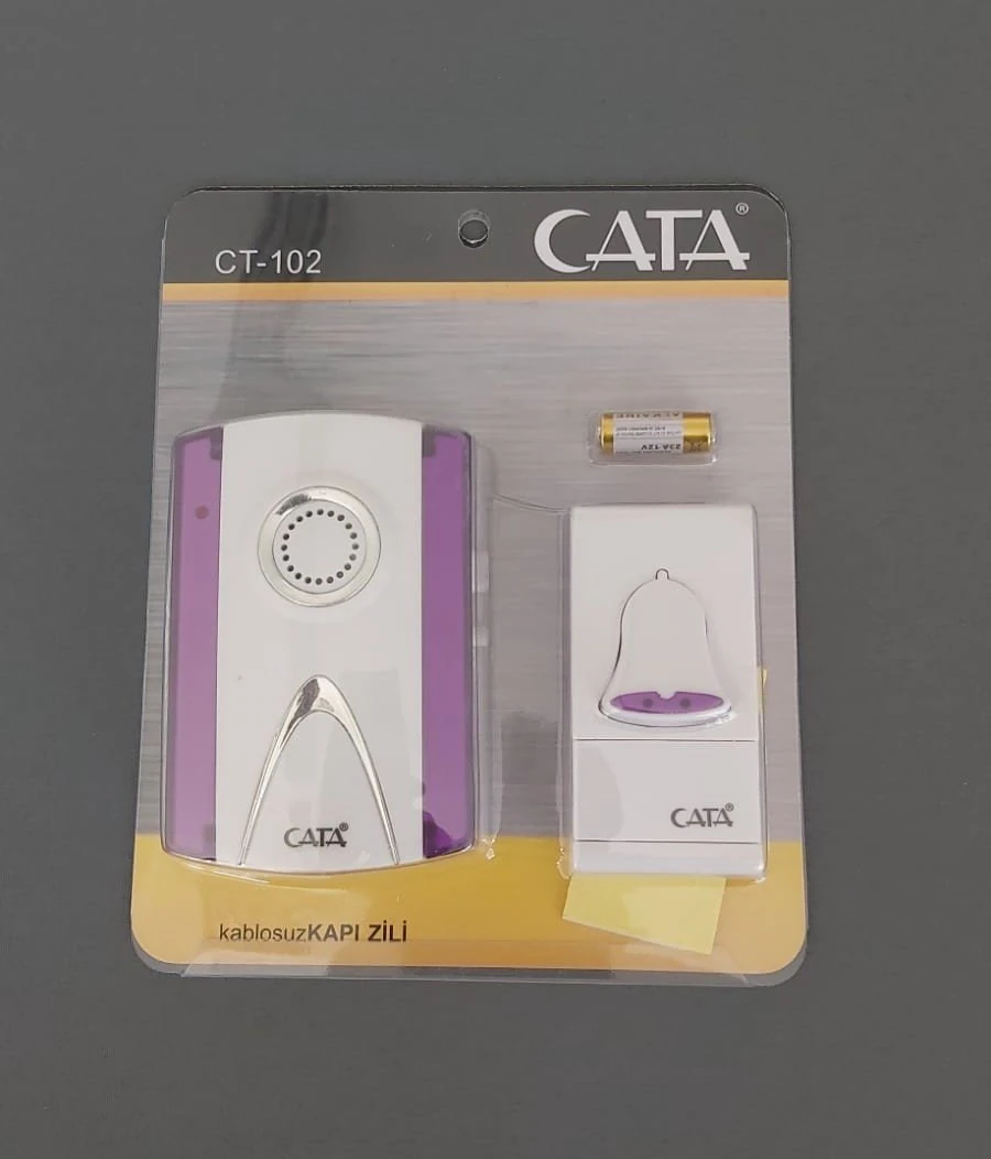 Cata Kablosuz Kapı Zili Tekli Renkli