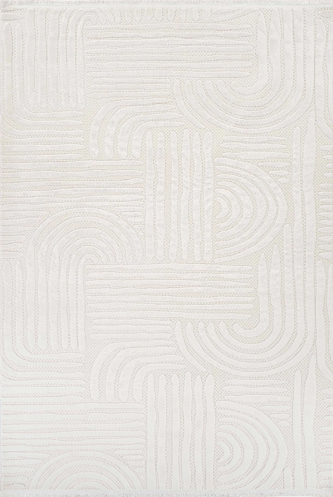 Vola Dokuma Halı Çizgili Krem 120x180