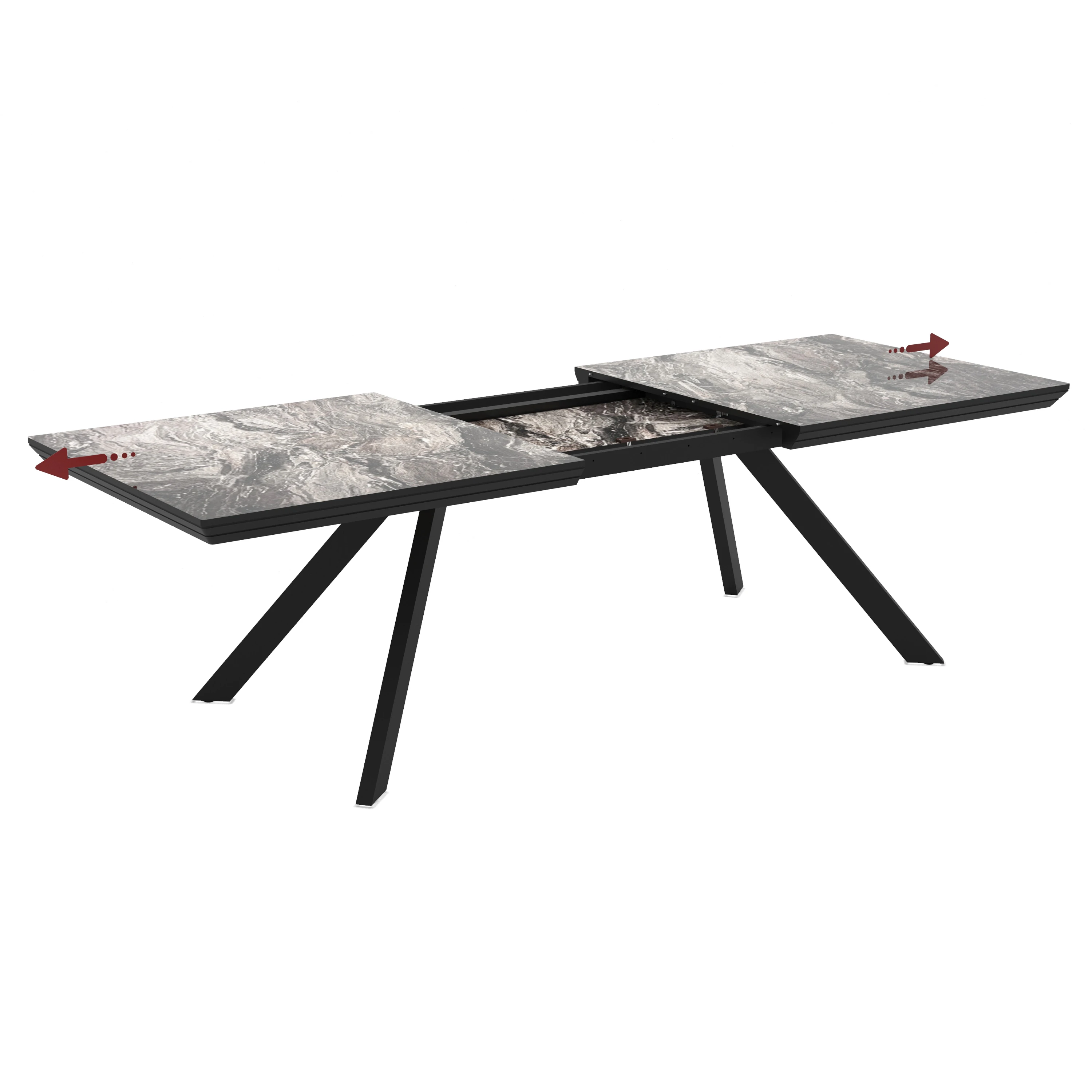 Masa Corin Lagina Parlak Açılır 277*100*76cm