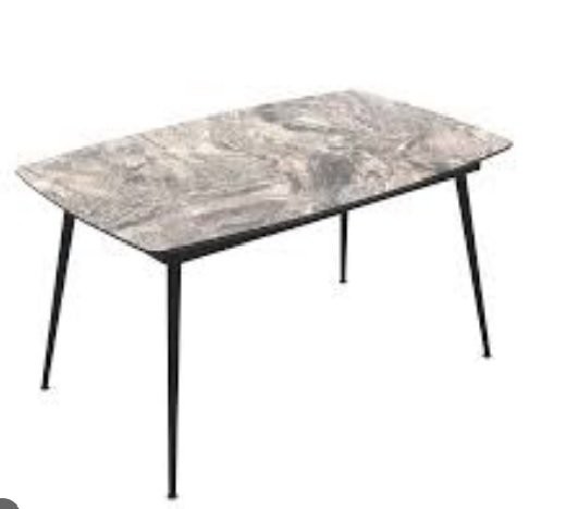 Masa Yense Dining Parlak Siyah 145*40cm