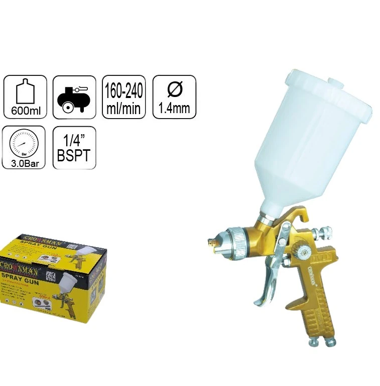 Boya Tabancası Üst Depo HVLP  600ml.