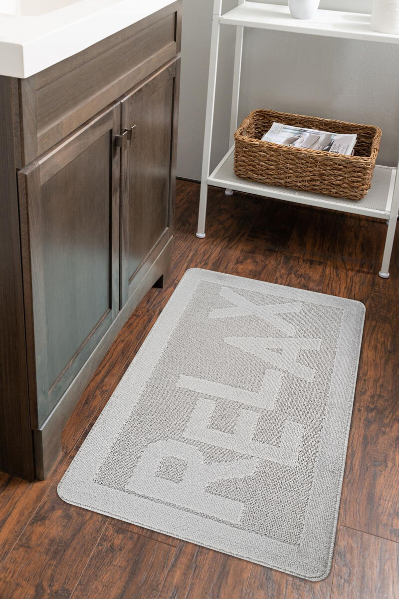 Banyo Paspas Relax Gümüş  60x100