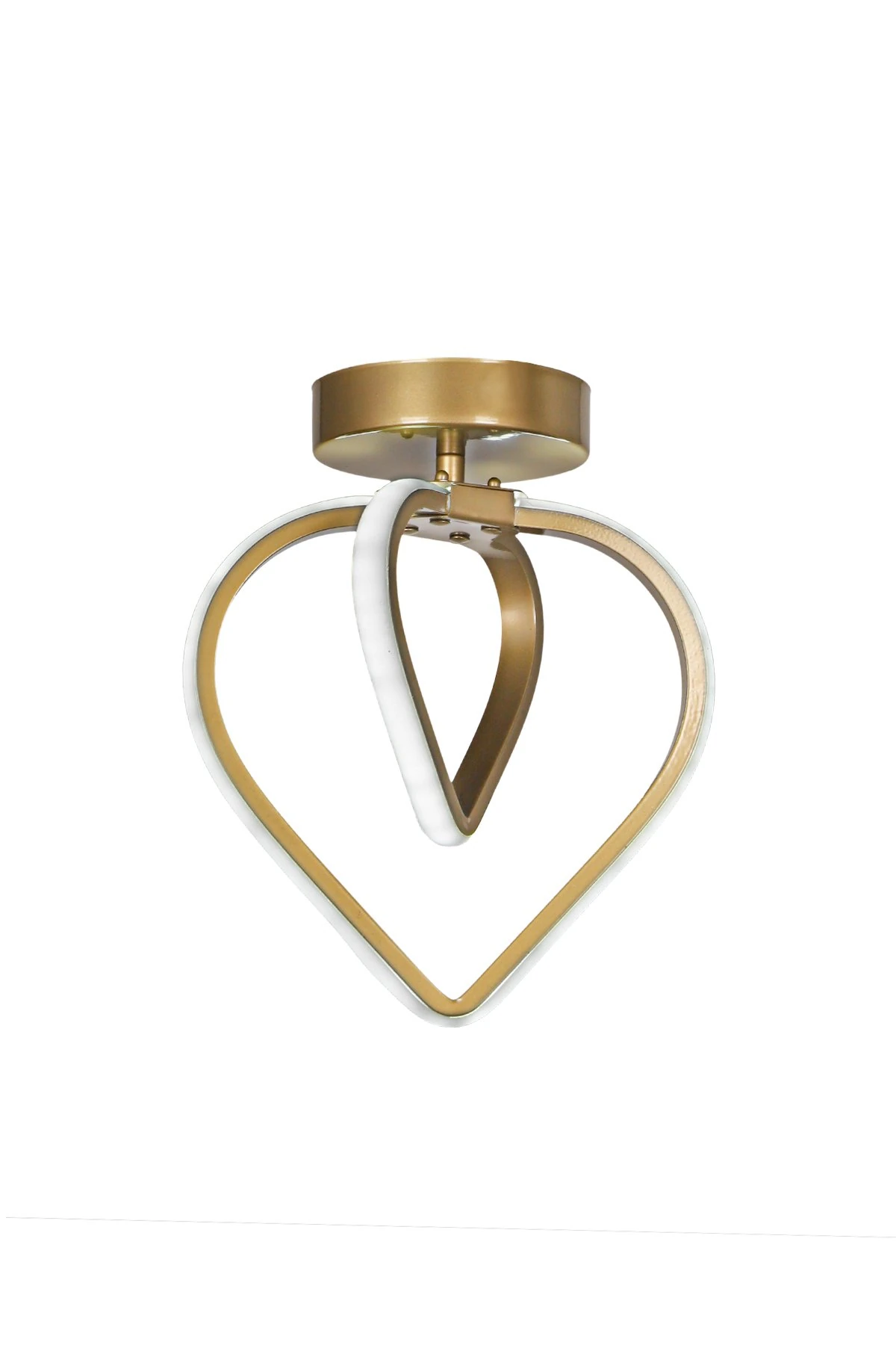 Kalp Tekli Ledli Avize Tavana Montaj Antik