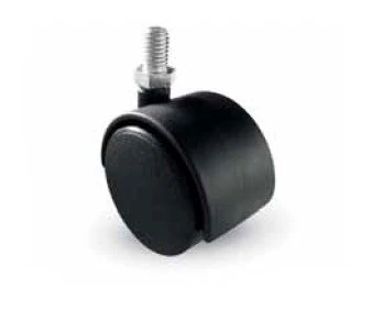 Tekerlek Civatalı Dönerli Siyah 50mm