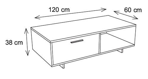 TV ünitesi 120x60 Fernor Ceviz