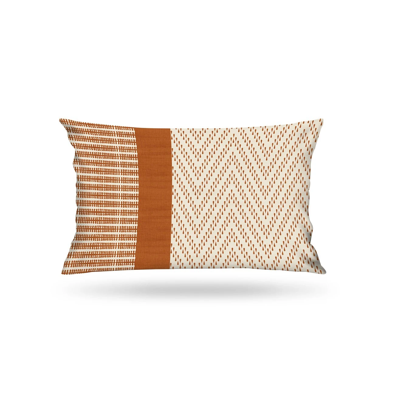 Kırlent Kılıfı İsk. Etn Desen Kahve-Krem 35x50cm