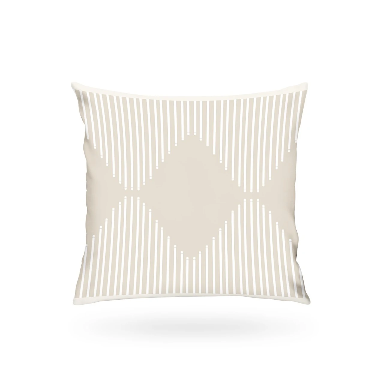 Kırlent Kılıfı İsk. Desen Krem-Beyaz 43x43cm