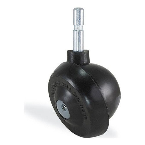Tekerlek Pimli Dönerli 45° Siyah 50mm