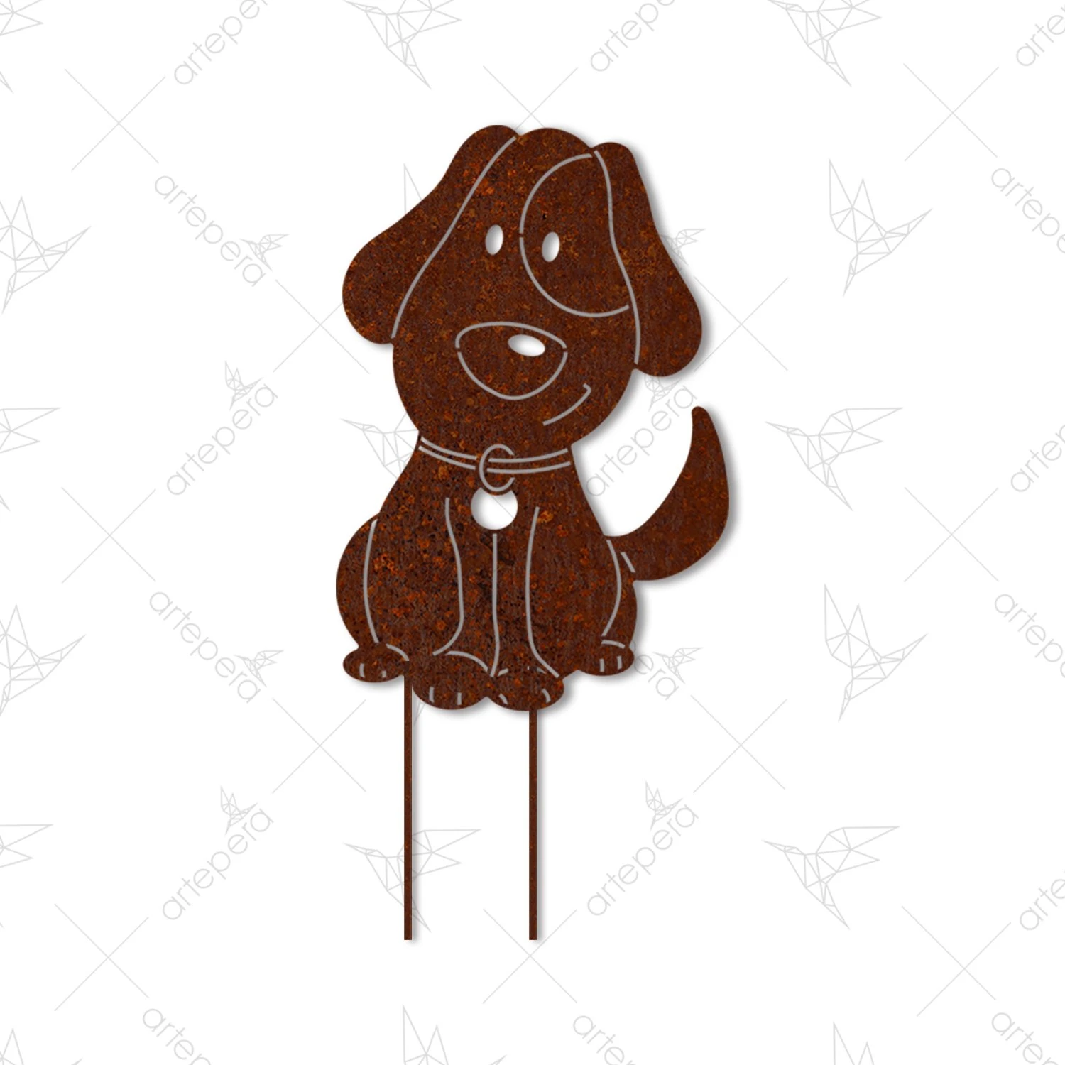 Köpek Bahçe Aksesuarı Corten 20*30cm