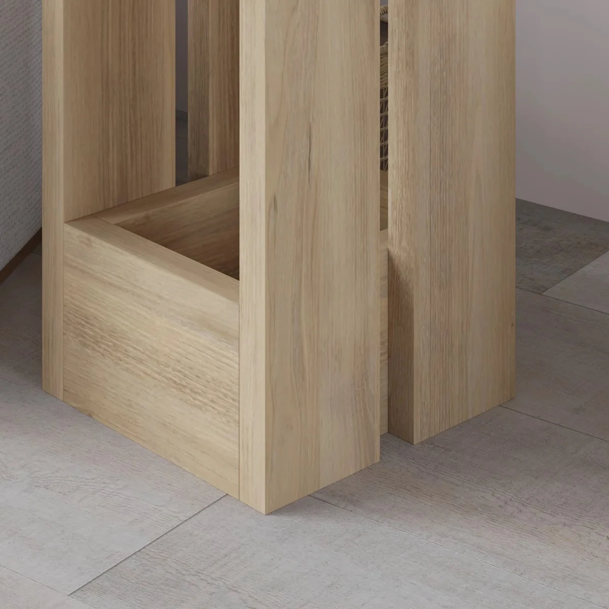 Yan Sehpa Tasos Safir Meşe 50*30*30cm