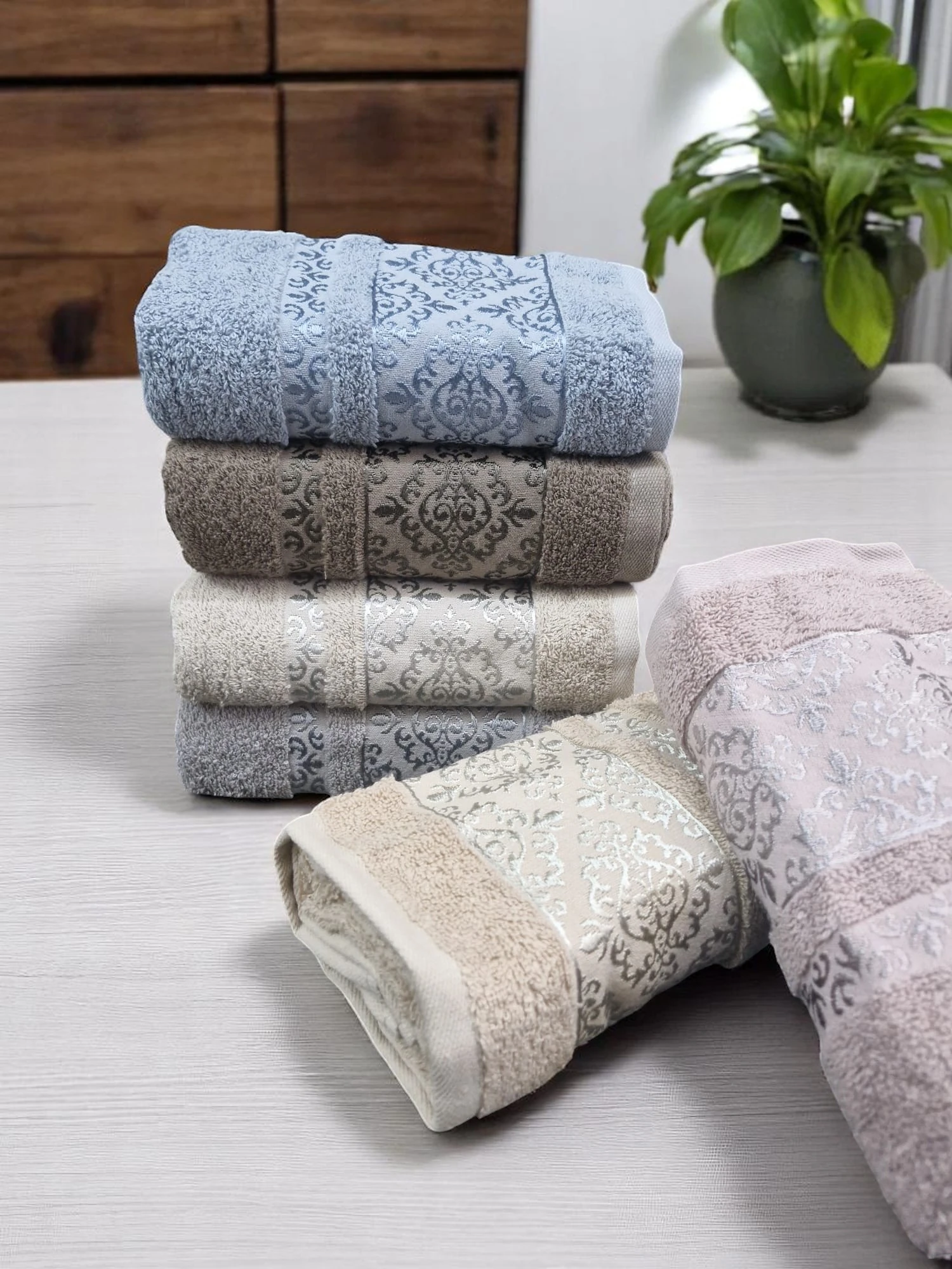 El Ve Yüz Havlusu Dora 6'lı 50X90cm