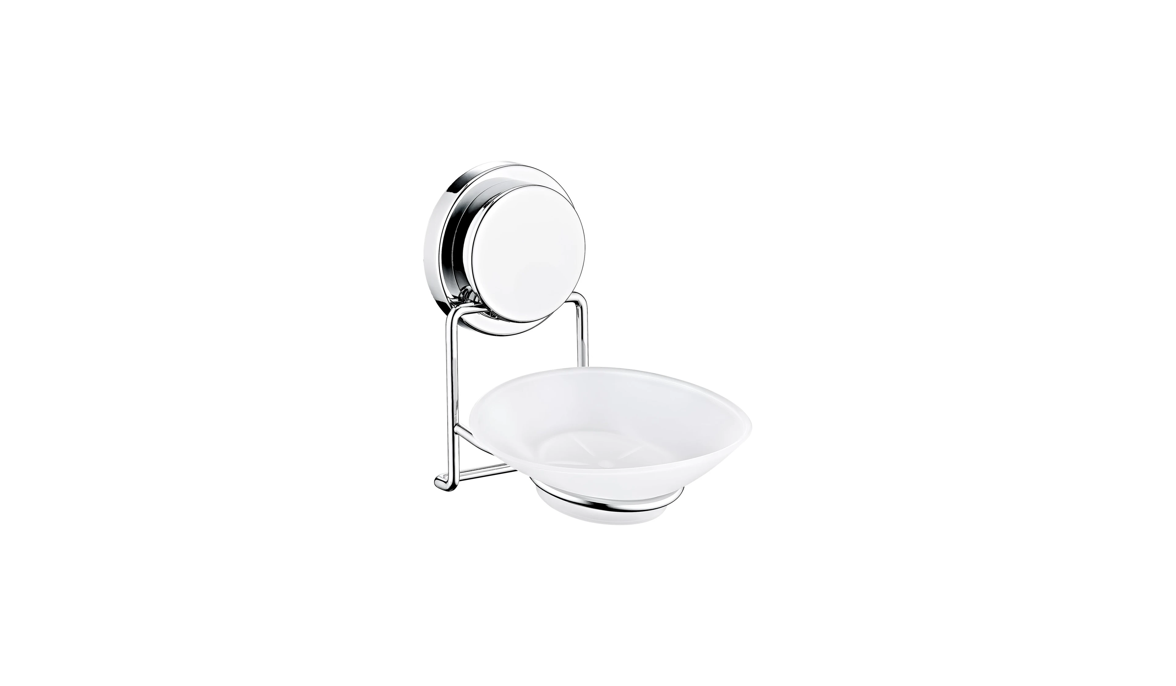 Sabunluk Plastik Yapışkanlı Krom