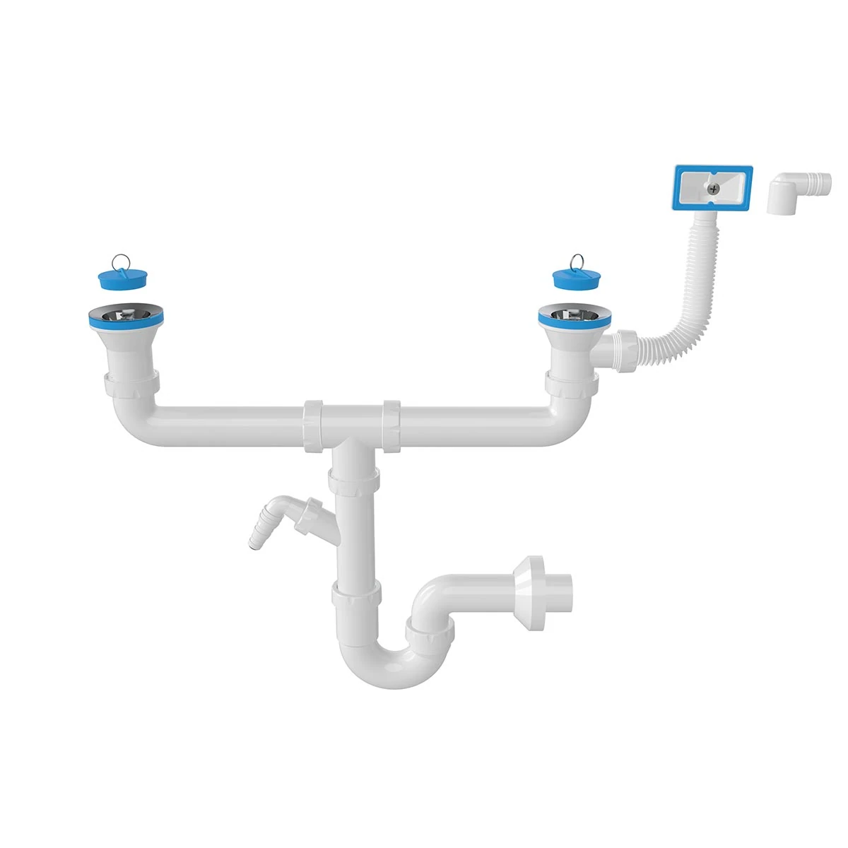 Çiftgözlü Küvet-Damla Taşmalı -S- sifon Makine çık