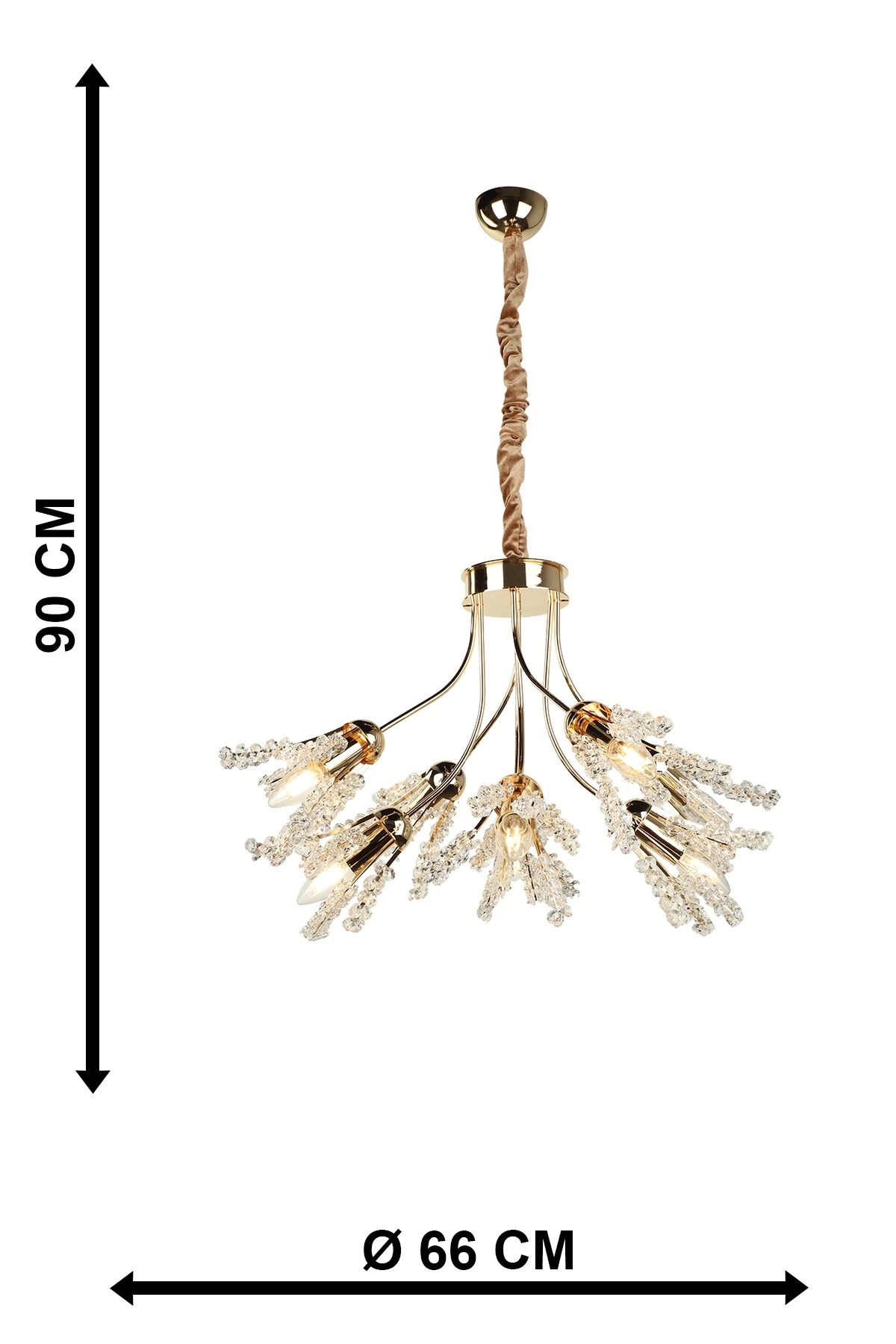 Palmina Avize 8'li Altın