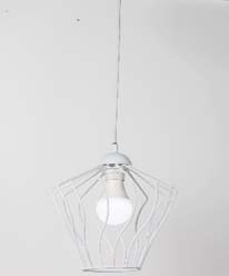 Konos Tekli Sarkıt Avize Beyaz