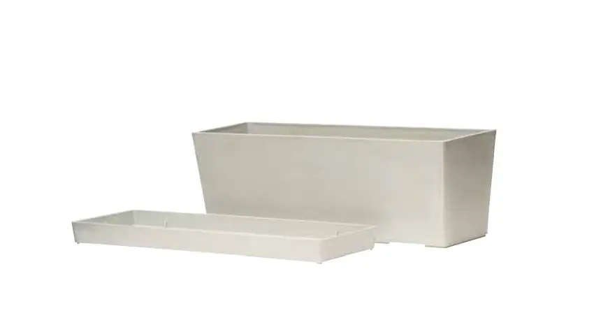 Nova Vita Flower Pot Window Front White Diameter 30cm
