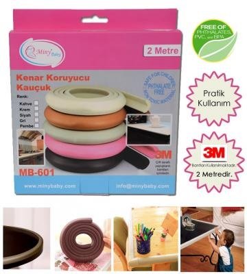 Çocuk Kenar Koruyucu Kauçuk 2 m Kahverengi