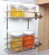 Dolap Kapağı Düzenleyici Çift Katlı Krom